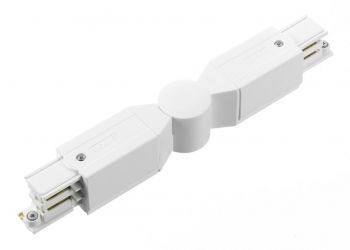 XTS24-3 Gelenkverbinder weiss für 3 Phasen Stromschiene Global